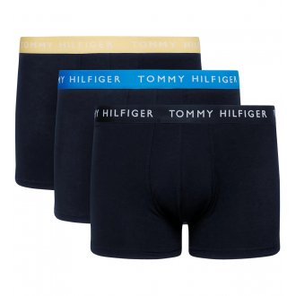 Boxers Tommy Hilfiger en coton biologique mélangé près du corps bleu marine, lot de 3