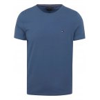 T-shirt col rond Tommy Jeans en coton biologique avec manches courtes bleu marine