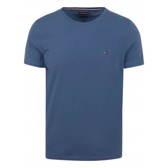 T-shirt col rond Tommy Jeans en coton biologique avec manches courtes bleu marine