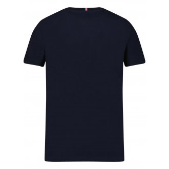 T-shirt col rond Junior Garçon Tommy Hilfiger en coton avec manches courtes bleu marine