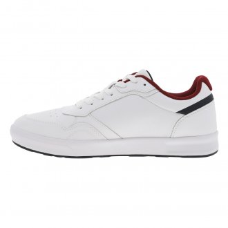 Baskets basses Tommy Hilfiger blanches micro-perforées