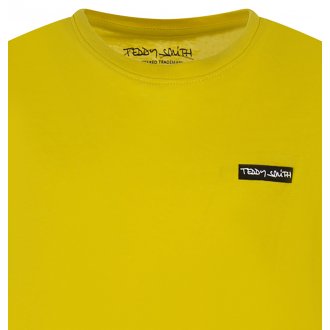 T-shirt col rond Junior Garçon Teddy Smith T-Nark en coton avec manches courtes jaune