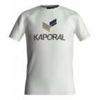 T-shirt Junior Garçon avec manches courtes et col rond Kaporal écru