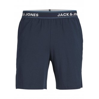 Pyjama Court avec manches courtes et col rond Jack & Jones coton marine