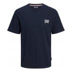 T-shirt Junior Garçon avec manches courtes et col rond Jack & Jones Jortrevor Ss Tee Crew Neck Jnr coton marine