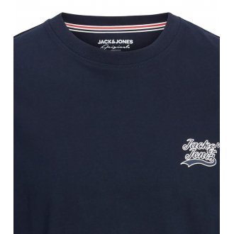 T-shirt Junior Garçon avec manches courtes et col rond Jack & Jones Jortrevor Ss Tee Crew Neck Jnr coton marine