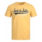 T-shirt Junior Garçon avec manches courtes et col rond Jack & Jones Jjelogo coton jaune