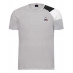 T-shirt avec manches courtes et col rond Coq Sportif coton gris