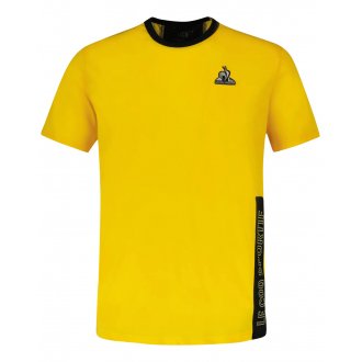 T-shirt avec manches courtes et col rond Coq Sportif jaune