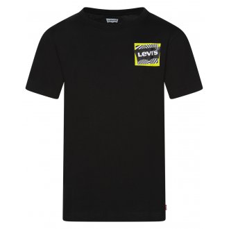 T-shirt Junior Garçon avec manches courtes et col rond Levi's® coton noir