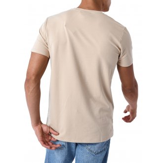 T-shirt avec manches courtes et col rond Project X beige