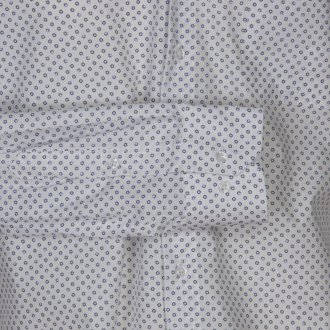 Chemise avec manches longues et col américain Bande Originale coton blanche