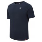 T-shirt col rond New Balance en coton avec manches courtes bleu marine