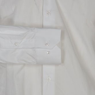 Chemise Bande Originale avec manches longues et col italien blanche