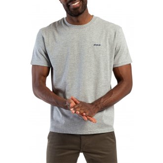 T-shirt col rond Mise au Green avec manches courtes gris