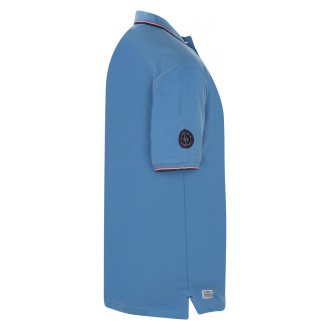 Polo Redfield en coton avec manches courtes bleu