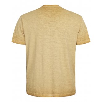T-shirt col rond North 56°4 en coton à manches courtes jaune