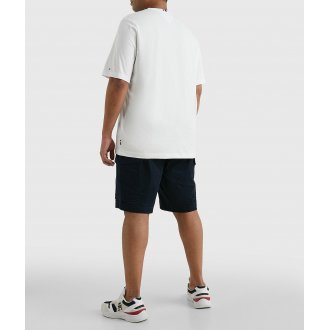 T-shirt avec manches courtes et col rond Tommy Hilfiger Big & Tall coton blanc
