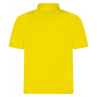 Polo avec manches courtes et col boutonné Tommy Hilfiger Big & Tall coton biologique jaune maille piquée