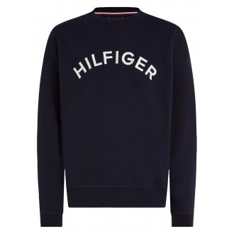 Sweat avec manches longues et col rond Tommy Hilfiger Big & Tall marine