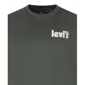 T-shirt avec manches courtes et col rond Levi's® coton kaki
