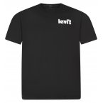 T-shirt avec manches courtes et col rond Levi's® coton noir