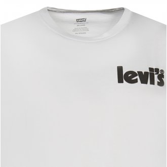 T-shirt avec manches courtes et col rond Levi's® coton blanc