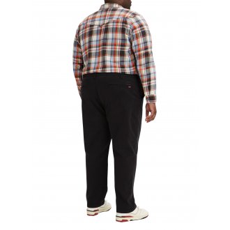 Pantalon Chino Levi's® en coton stretch noir uni, coupe ajustée et taille élastiquée