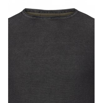 Pull col rond North 56°4 en coton avec manches longues anthracite
