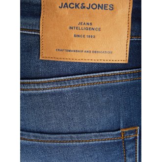 Short Jack & Jones + Rick coton bleu délavé