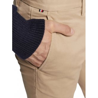 Pantalon Tommy Hilfiger Bleecker coton biologique beige