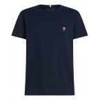 T-shirt Tommy Hilfiger avec manches courtes et col rond marine