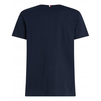 T-shirt Tommy Hilfiger avec manches courtes et col rond marine