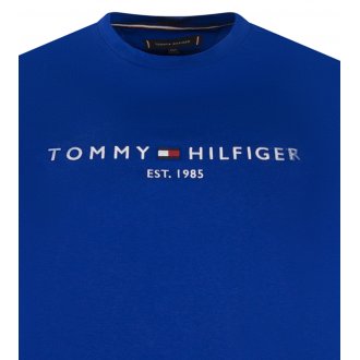 T-shirt Tommy Hilfiger Big & Tall Grande Taille coton avec manches courtes et col rond bleu