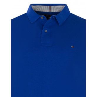 Polo Tommy Hilfiger Big & Tall Grande Taille coton avec manches courtes et col polo bleu