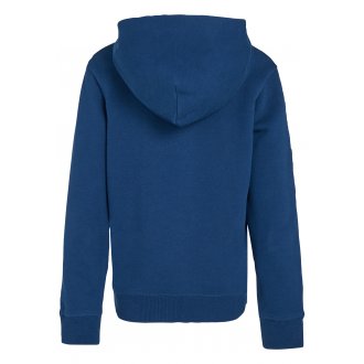 Sweat à capuche Junior Garçon Calvin Klein coton mélangé avec manches longues et col à capuche bleu