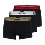 Lot de 3 Boxers Boss coton noirs