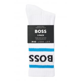 Lot de 3 paires de chaussettes Boss coton mélangé blanches