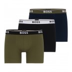 Lot de 3 Boxers Boss coton multicolores