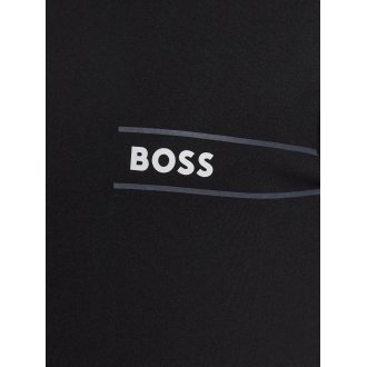 T-shirt col rond Boss en coton avec manches courtes noir