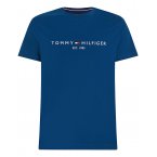 T-shirt col rond Tommy Hilfiger en laine indigo