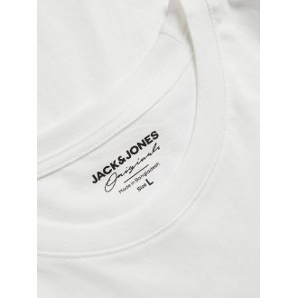T-shirt Jack & Jones avec manches courtes et col rond blanc