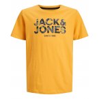 T-shirt Junior Garçon Jack & Jones James avec manches courtes et col rond moutarde