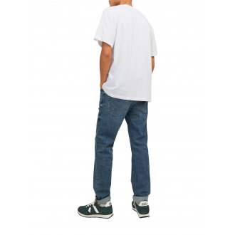 T-shirt Jack & Jones avec manches courtes et col rond blanc
