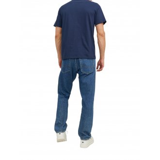 T-shirt Jack & Jones avec manches courtes et col rond bleu marine