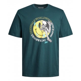 T-shirt Jack & Jones avec manches courtes et col rond vert sapin
