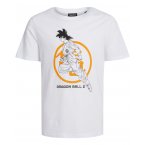 T-shirt Junior Garçon Jack & Jones avec manches courtes et col rond blanc