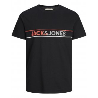 Pyjama Jack & Jones avec manches courtes et col rond noir