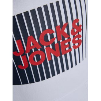 Sweat à capuche Junior Garçon Jack & Jones et col à capuche blanc