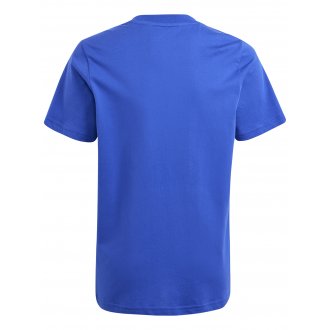 T-shirt Junior Garçon adidas performance en coton avec manches courtes et col rond bleu